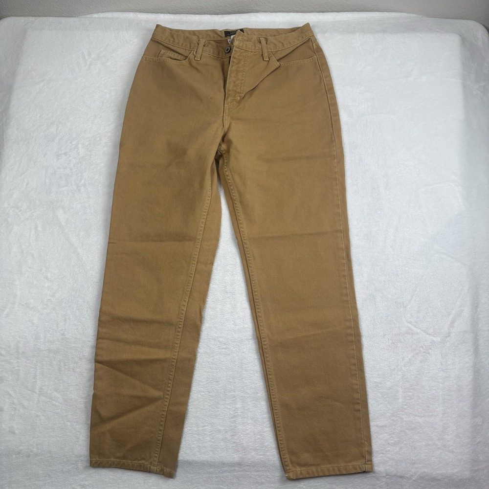 VTG Guess Tan Khaki Jeans Denim Straight Leg Men's Waist 31" x‎ 28" Inseam
